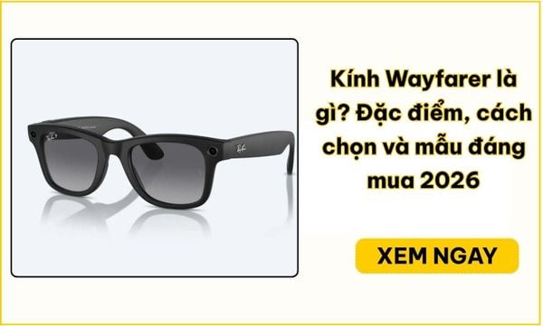Kính Wayfarer là gì? Cách chọn size và khuôn mặt phù hợp