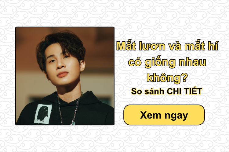Mắt lươn và mắt hí có giống nhau không? So sánh CHI TIẾT