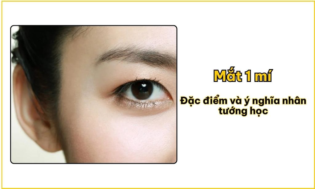 Mắt 1 mí: Đặc điểm và ý nghĩa nhân tướng học