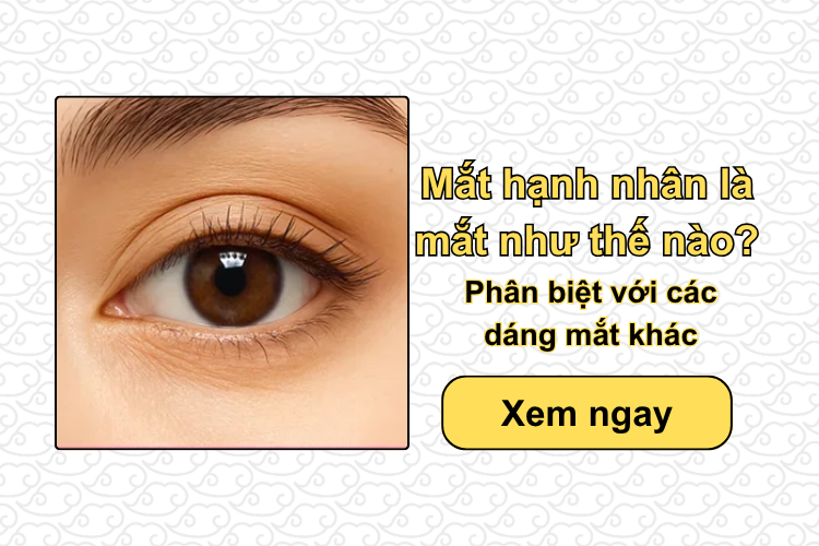 Mắt hạnh nhân là mắt như thế nào? Phân biệt với các dáng mắt khác