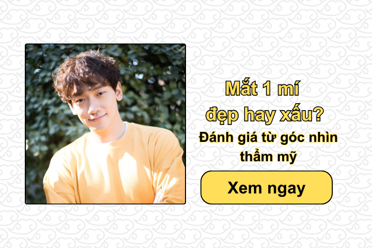 Mắt 1 mí đẹp hay xấu? Đánh giá từ góc nhìn thẩm mỹ