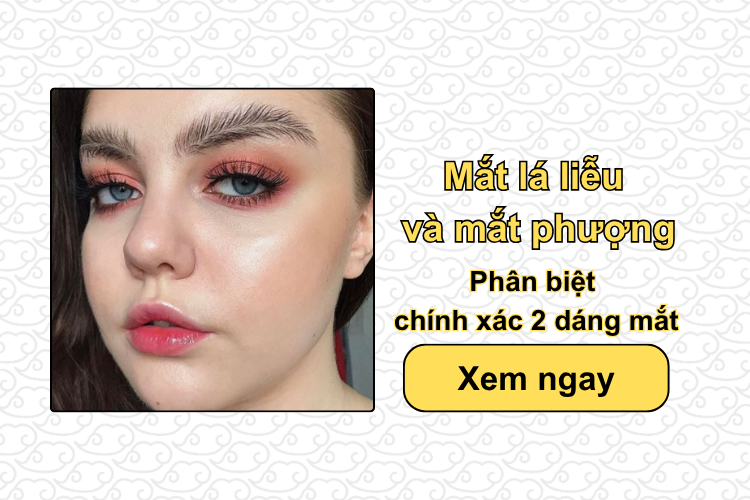 Mắt lá liễu và mắt phượng: Phân biệt chính xác 2 dáng mắt