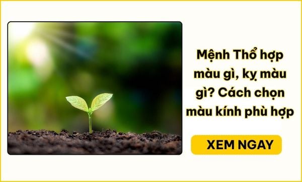 Mệnh Thổ hợp màu gì, kỵ màu gì? Bảng màu và cách chọn kính