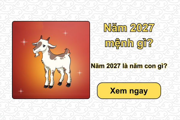 Năm 2027 là năm con gì? Năm 2027 mệnh gì CHUẨN phong thủy?