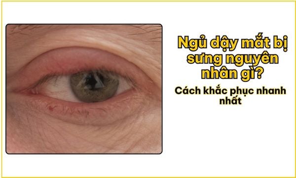 Ngủ dậy mắt bị sưng nguyên nhân gì? Cách khắc phục nhanh nhất