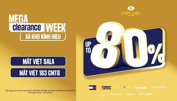 Ưu đãi cực khủng - Xả kho kính hiệu đến 80%