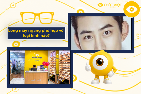 Lông mày lưỡi mác phù hợp với loại kính nào?
