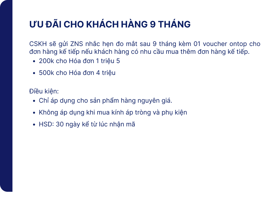Detail - Ưu đãi khách hàng 9 tháng