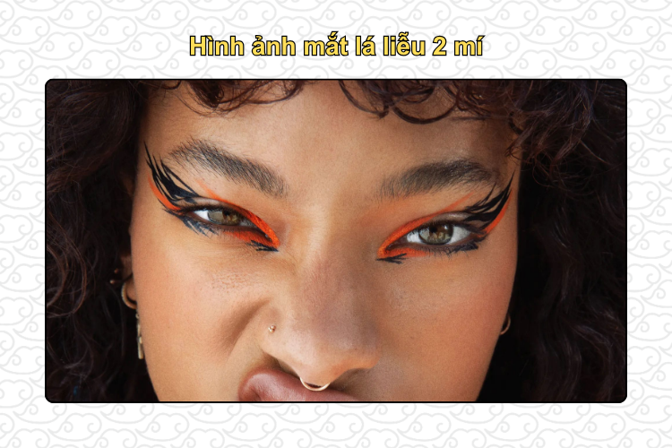 Hình ảnh mắt lá liễu 2 mí