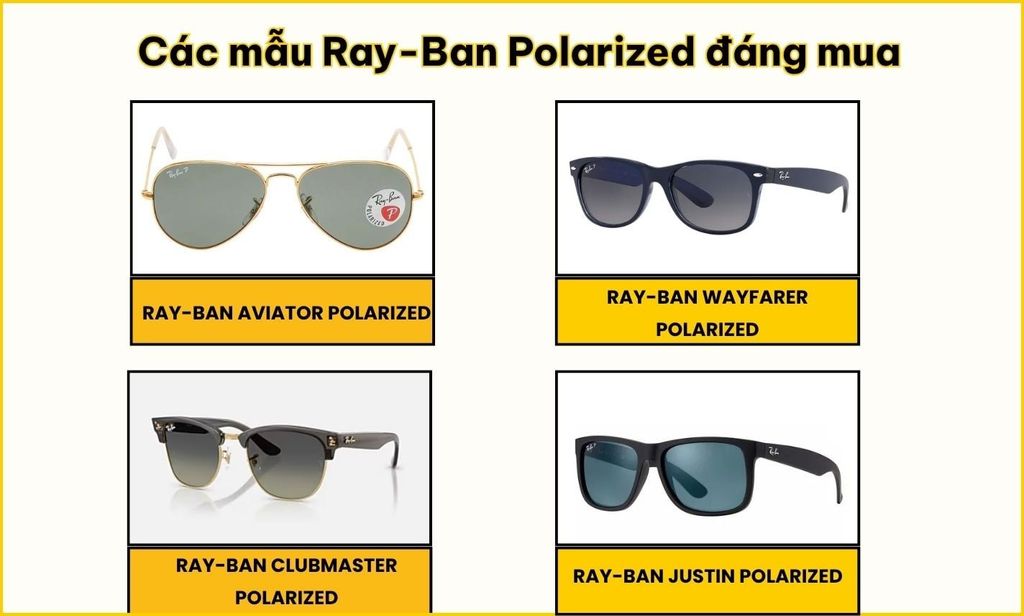 Các mẫu mắt kính Ray-Ban P Polarized