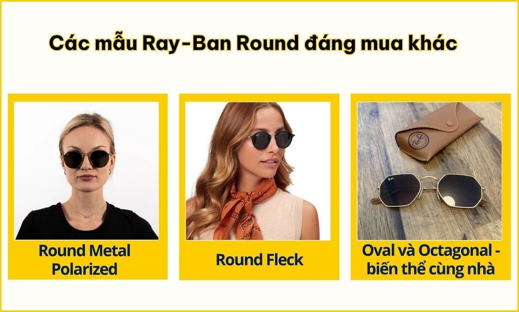 Chi tiết kính Ray-Ban Round Metal chính hãng