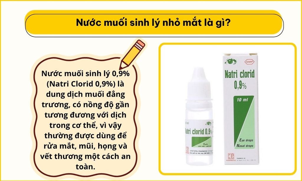Nhỏ nước muối vào mắt nhiều có sao không