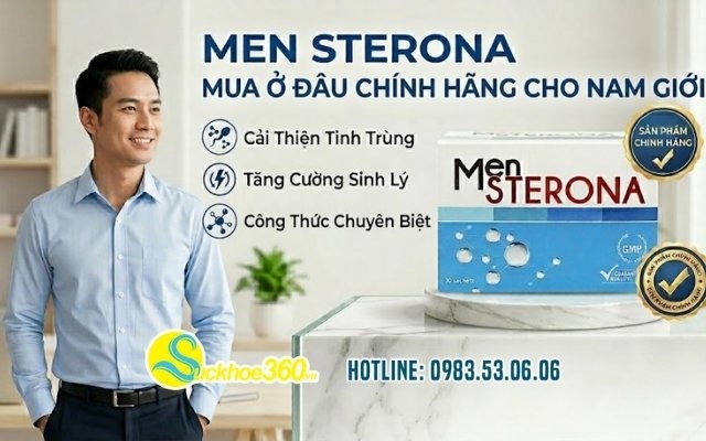 Men Sterona mua ở đâu chính hãng cho nam giới?
