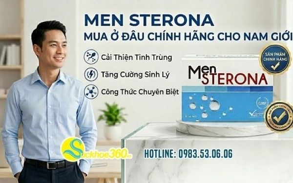Men Sterona mua ở đâu chính hãng cho nam giới?