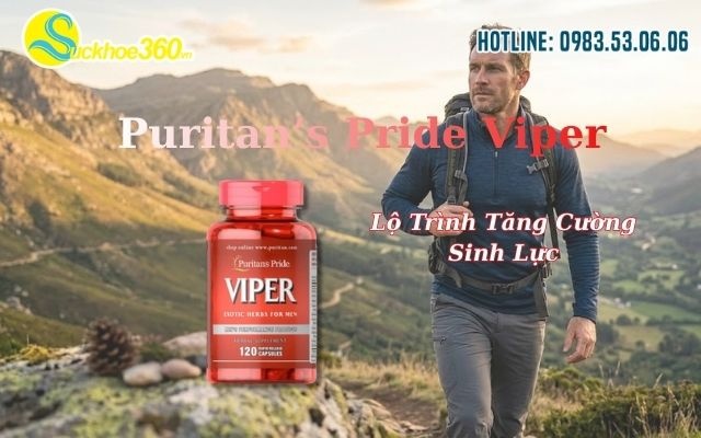 Lộ Trình Tăng Cường Sinh Lực Cùng Puritan’s Pride Viper