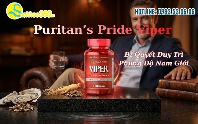 Puritan’s Pride Viper Bí Quyết Duy Trì Phong Độ Nam Giới