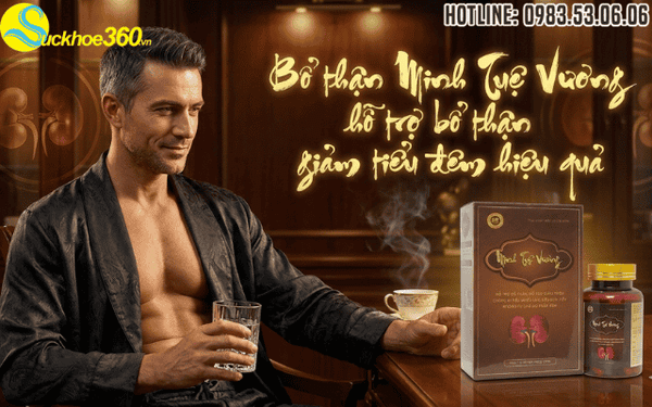 Bổ thận Minh Tuệ Vương hỗ trợ bổ thận giảm tiểu đêm hiệu quả