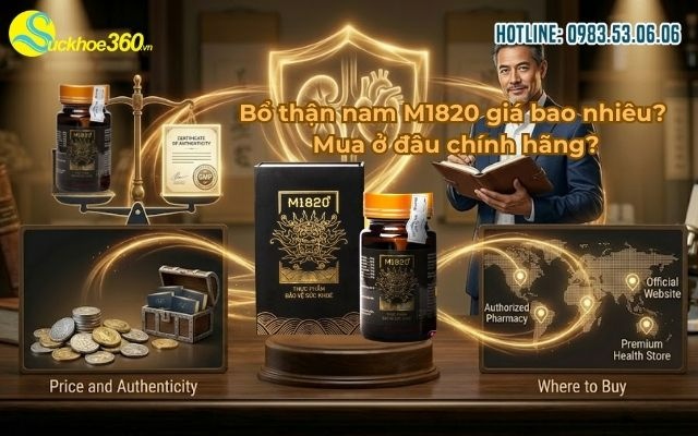 Bổ thận nam M1820 giá bao nhiêu? Mua ở đâu chính hãng?