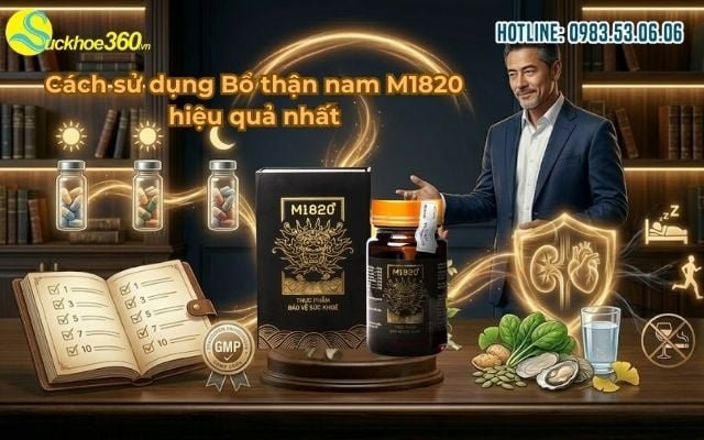 Cách sử dụng Bổ thận nam M1820 hiệu quả nhất