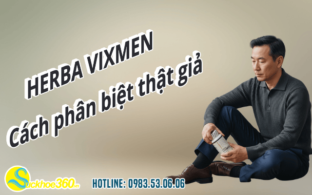 Viên uống Herba Vixmen cách phân biệt thật giả