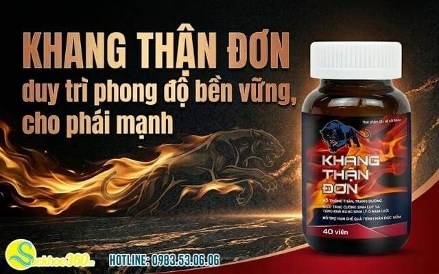 Khang Thận Đơn duy trì phong độ bền vững cho phái mạnh