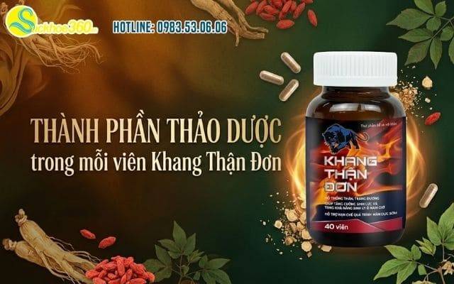 Thành phần thảo dược trong mỗi viên Khang Thận Đơn