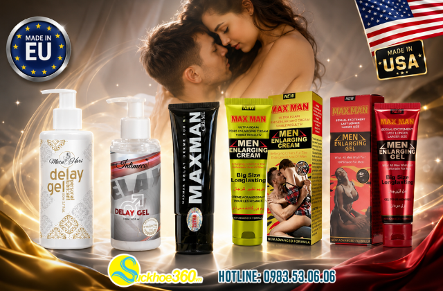 Top 5 thuốc bôi chống xuất tinh sớm của Mỹ cho nam