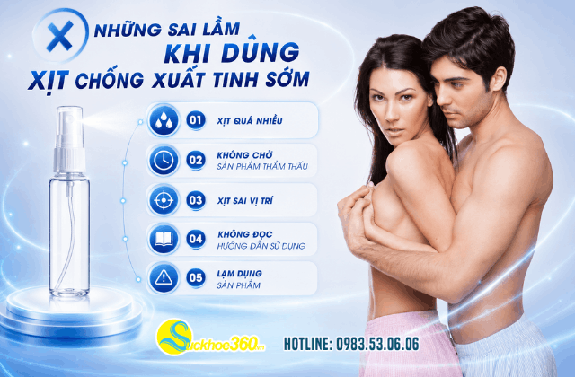 Hướng dẫn sử dụng thuốc xịt chống xuất tinh sớm cho nam