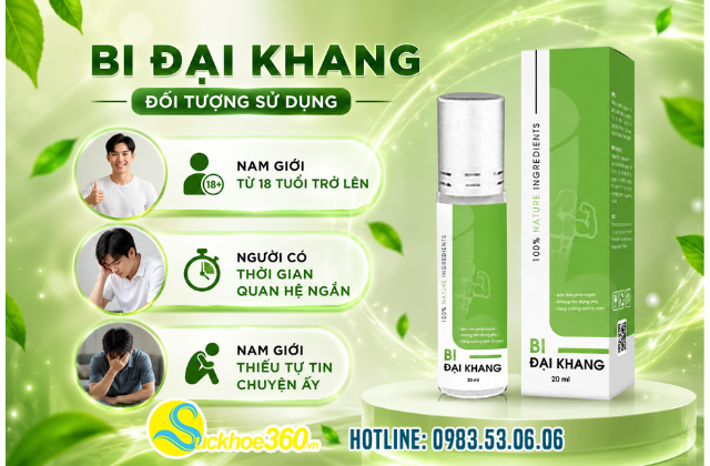 Đối tượng sử dụng Bi Đai Khang chống xuất tinh sớm