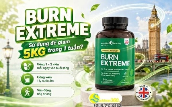 Hướng dẫn sử dụng uống Burn Extreme đúng cách