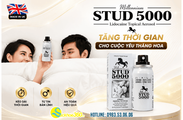 chai xịt tăng thời gian chống xuất tinh sớm của Anh