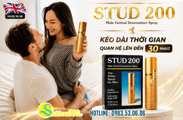 chai xịt tăng thời gian chống xuất tinh sớm của Anh