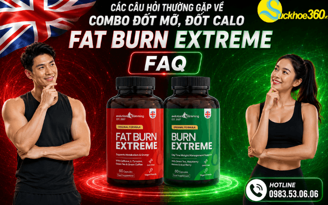 Các câu hỏi thường gặp về bộ sản phẩm giảm cân Combo đốt mỡ, đốt calo Fat Burn Extreme (FAQ)
