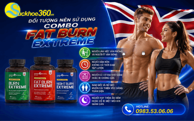 Đối tượng nên sử dụng bộ sản phẩm giảm cân Combo Fat Burn Extreme