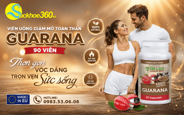 Thông tin tổng quan về viên uống giảm mỡ toàn thân Guarana 90 viên