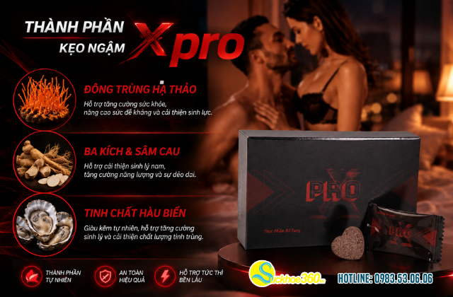Thành phần từ thiên nhiên của kẹo Xpro