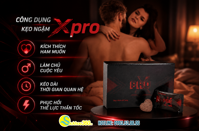 Công dụng vượt trội của kẹo ngậm Xpro