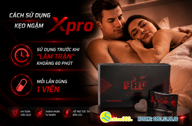 Hướng dẫn sử dụng kẹo ngậm Xpro đạt hiệu quả tốt nhất