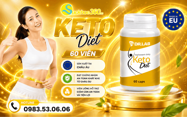 Thông tin tổng quan về thuốc giảm cân Keto Diet 60 viên