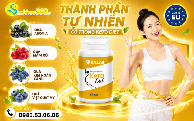 Thành phần tự nhiên có trong thuốc hỗ trợ giảm cân Keto Diet 60 viên