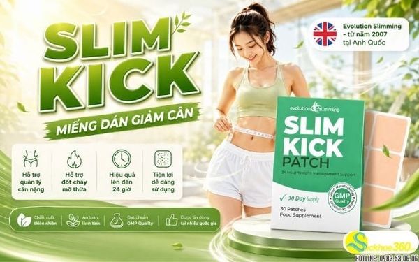 Giới thiệu miếng dán giảm cân Slim Kick 30 miếng