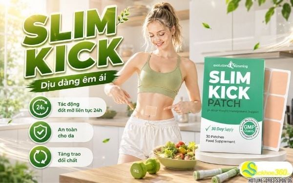 Công dụng vượt trội của miếng dán Slim Kick đối với vóc dáng