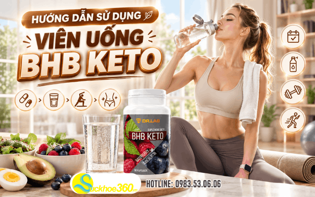 Hướng dẫn sử dụng viên uống BHB Keto 90 viên