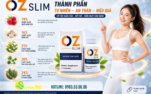 Thành phần của viên uống OZ Slim