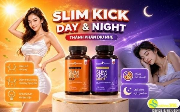 Viên ban đêm Slim Kick Night: Tắt mau mục ăn & Thư thái ngủ ngon