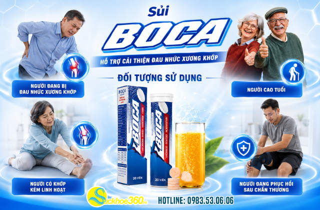 Đối tượng sử dụng Boca dạng sủi 20 viên