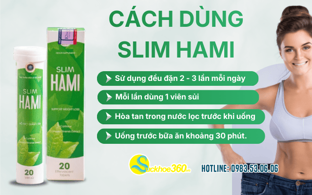 sử dụng viên sủi Slim Hami đúng cách