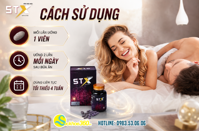 Cách sử dụng viên uống STX – Strong X