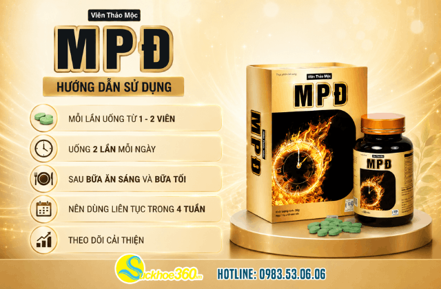 Hướng dẫn cách sử dụng viên uống MPĐ