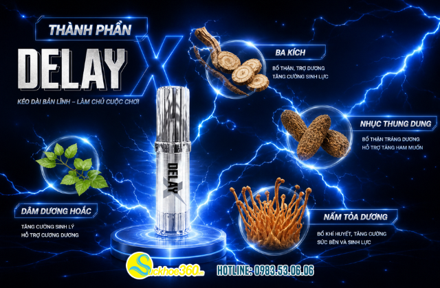 Thành phần của xịt Bổ Hoàn Dương Delay